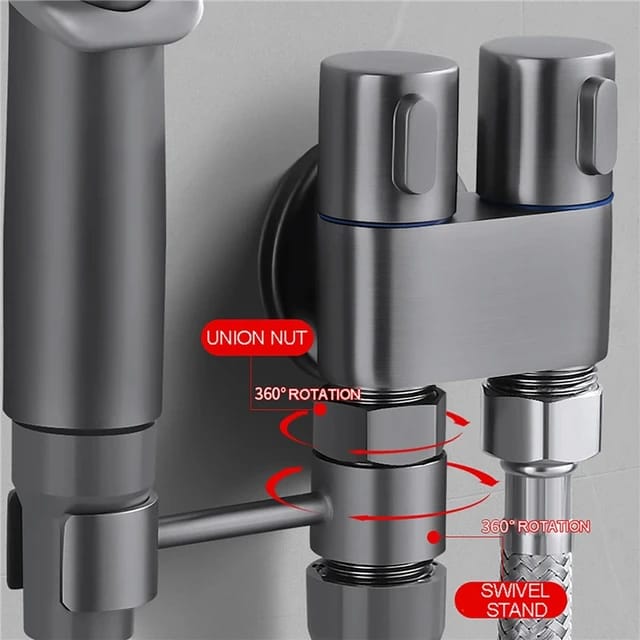 Handheld Bidet Sprayer for Toilet, Dual Control Bathroom Shower, High Pressure Toilet Faucet - Image 5