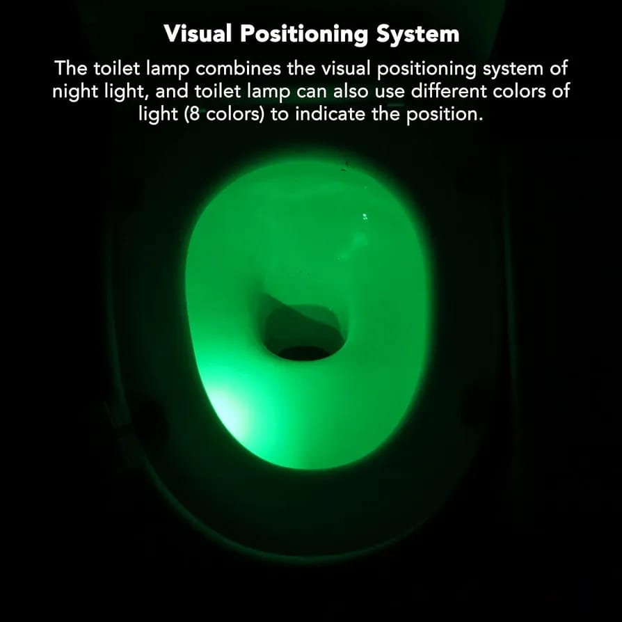 Hanging Toilet Night Lamp, Motion Activated LED Bathroom Night Light with 16 Colors - Image 11