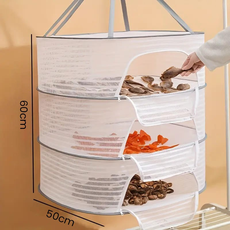 Herb Drying Rack Net, 3 Layer Hanging Mesh Net, Fruits, Veggies, Herbs, Fish Drying Rack - Image 15