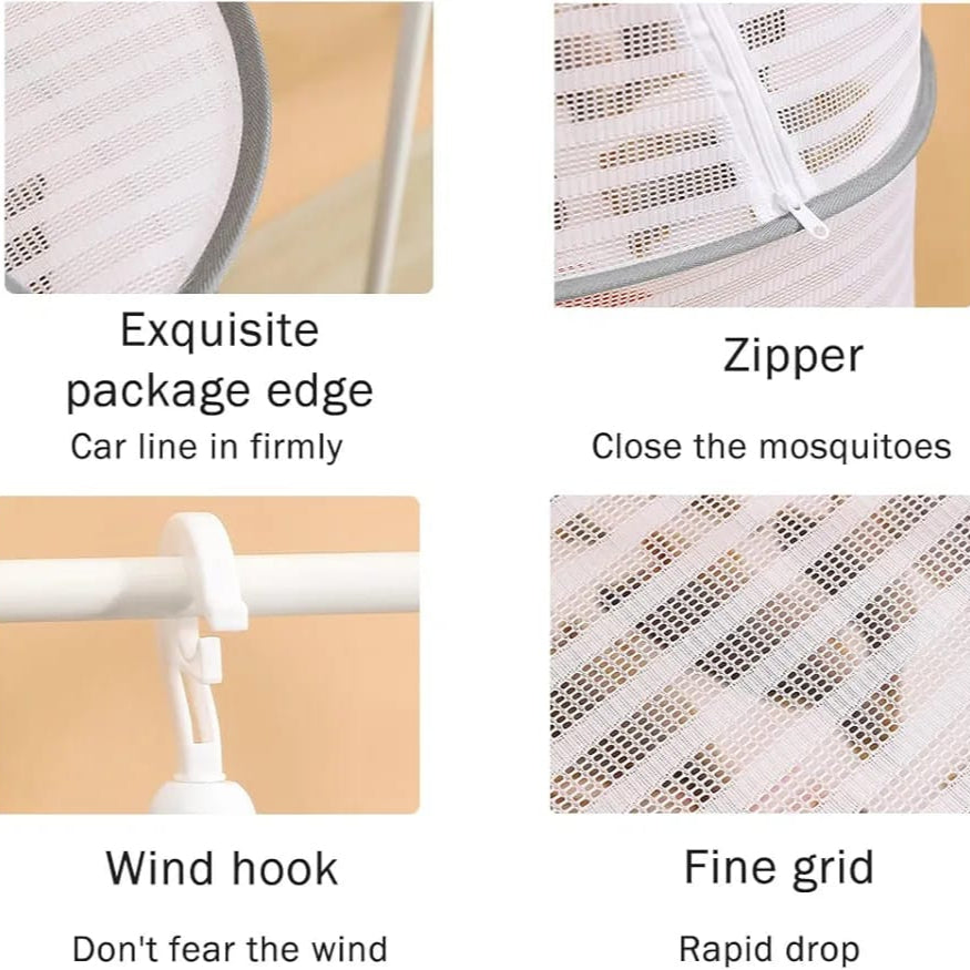 Herb Drying Rack Net, 3 Layer Hanging Mesh Net, Fruits, Veggies, Herbs, Fish Drying Rack - Image 12