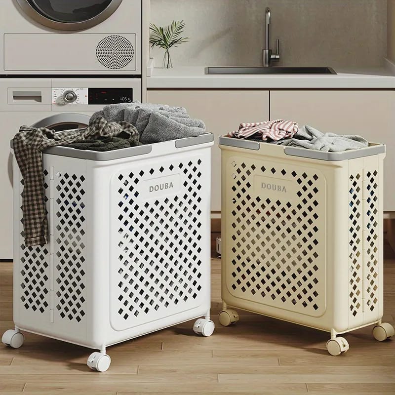 Large Capacity Laundry Basket, Foldable Moving Laundry Containers
