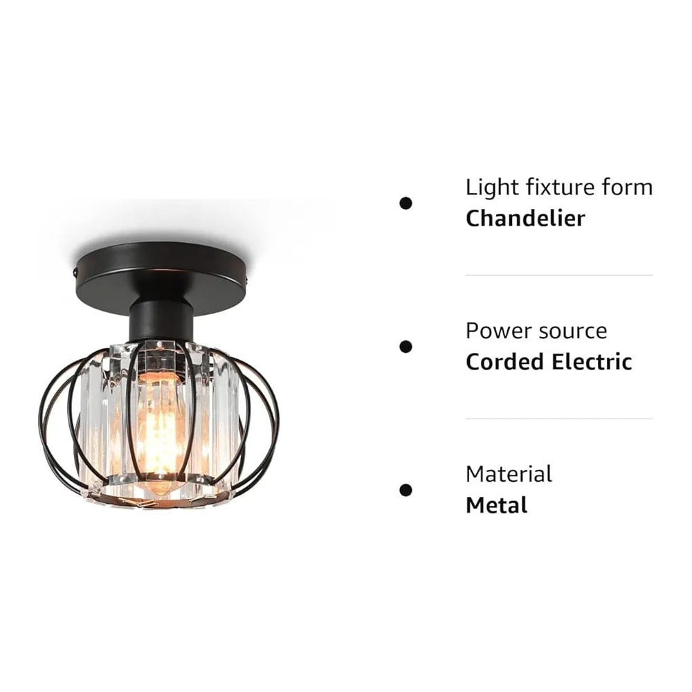 Modern Crystal LED Ceiling Lampshade, Mini Crystal chandelier Indoor Lighting Home Decor - Image 4