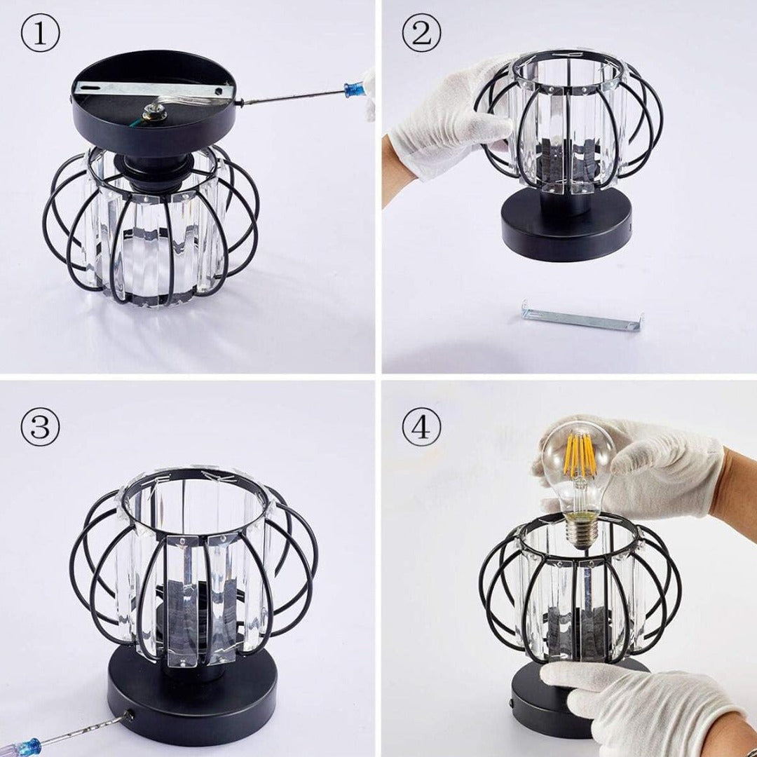 Modern Crystal LED Ceiling Lampshade, Mini Crystal chandelier Indoor Lighting Home Decor - Image 5