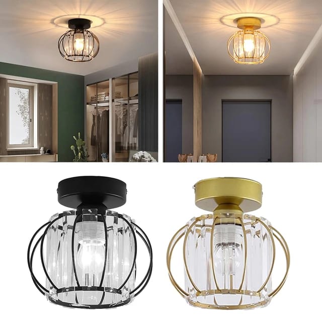 Modern Crystal LED Ceiling Lampshade, Mini Crystal chandelier Indoor Lighting Home Decor - Image 14