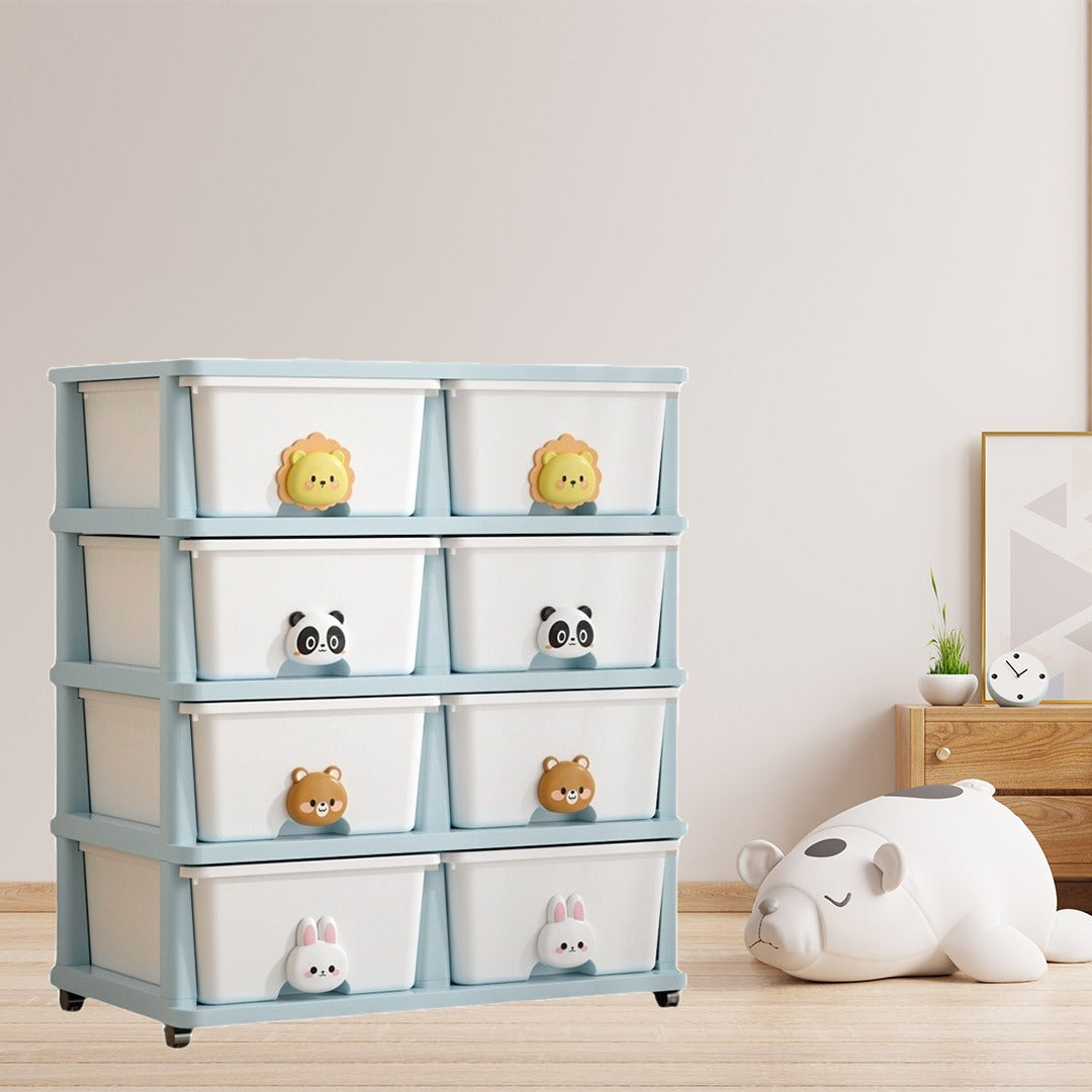 Multi-layer Drawer Type Storage Cabinet Box, Kids Toy Organizer Shelf, Cloth Storage Box, Multi-Purpose Plastic Storage Cart - Image 10