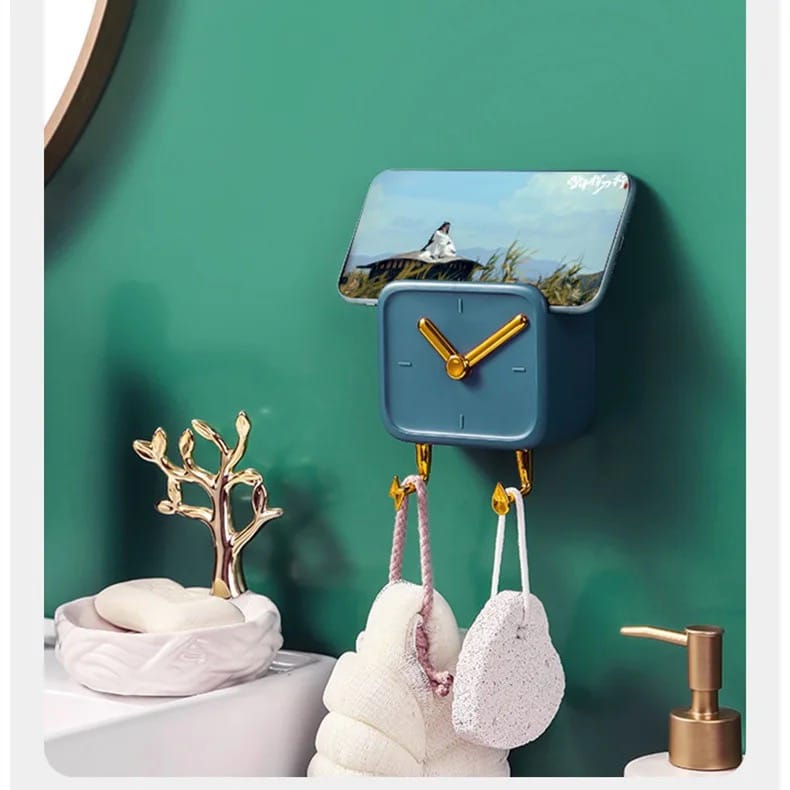 Multi-Purpose Wall-Mounted Storage Rack, Small Shelf Organizer For Bedroom, Kitchen, Bathroom - Image 3