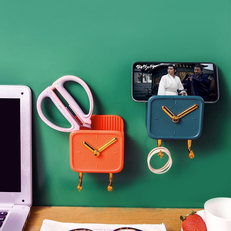 Multi-Purpose Wall-Mounted Storage Rack, Small Shelf Organizer For Bedroom, Kitchen, Bathroom - Image 4