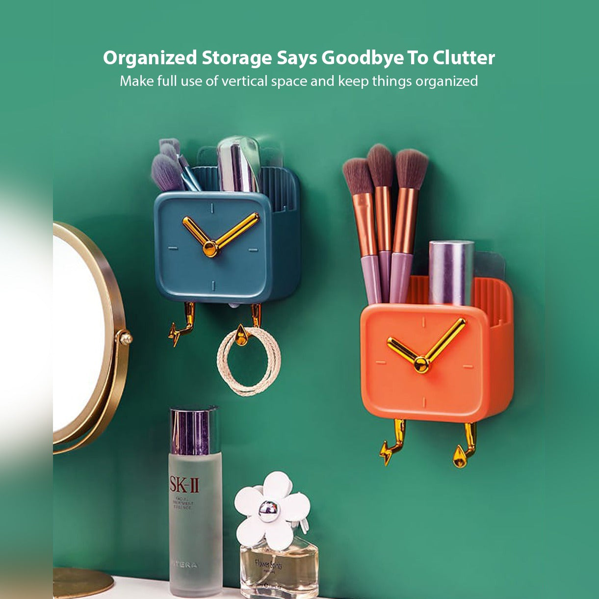 Multi-Purpose Wall-Mounted Storage Rack, Small Shelf Organizer For Bedroom, Kitchen, Bathroom - Image 10