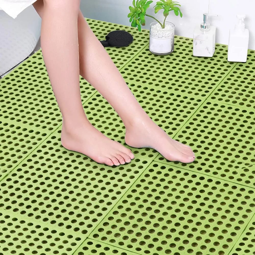 Non-Slip Bathroom Shower Mat, Mesh Square Floor Mat