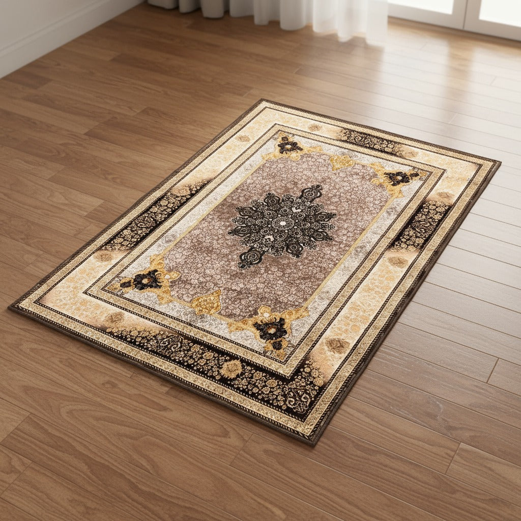 Persian Style Soft Carpet Rug, Modern Non-Slip Floor Mat for Living Room, Bedroom & Home Decor - Image 3