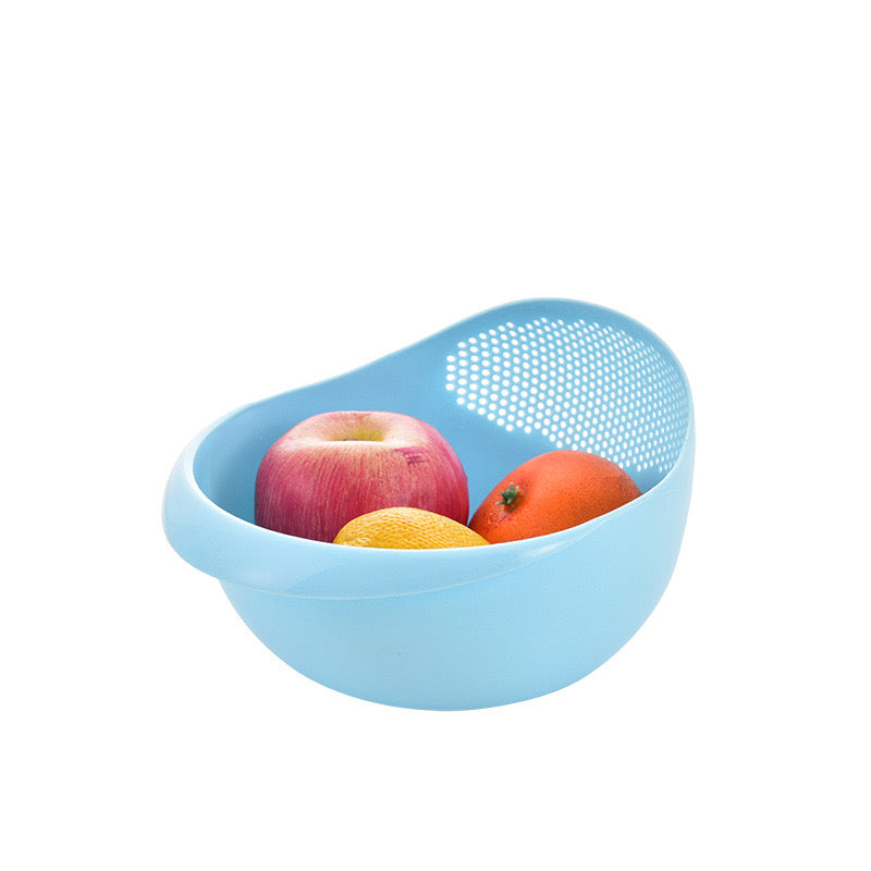 Plastic Rice Washing Colander Strainer Basket for Rice, Vegetables, and Fruits - Image 4