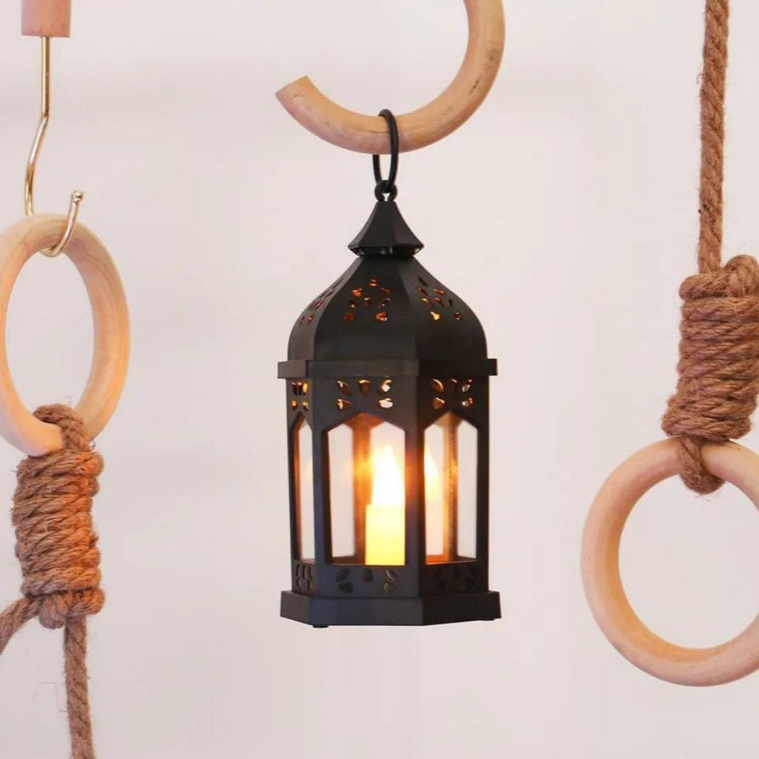 Ramadan Eid Decoration LED Lantern Lights, Vintage Decor Hanging Light - Image 11