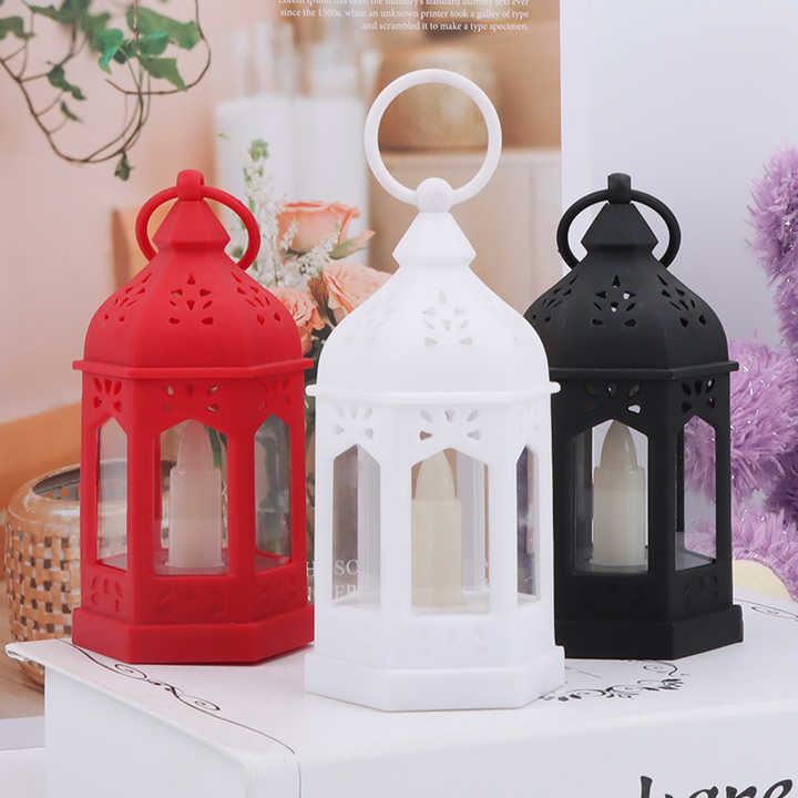 Ramadan Eid Decoration LED Lantern Lights, Vintage Decor Hanging Light
