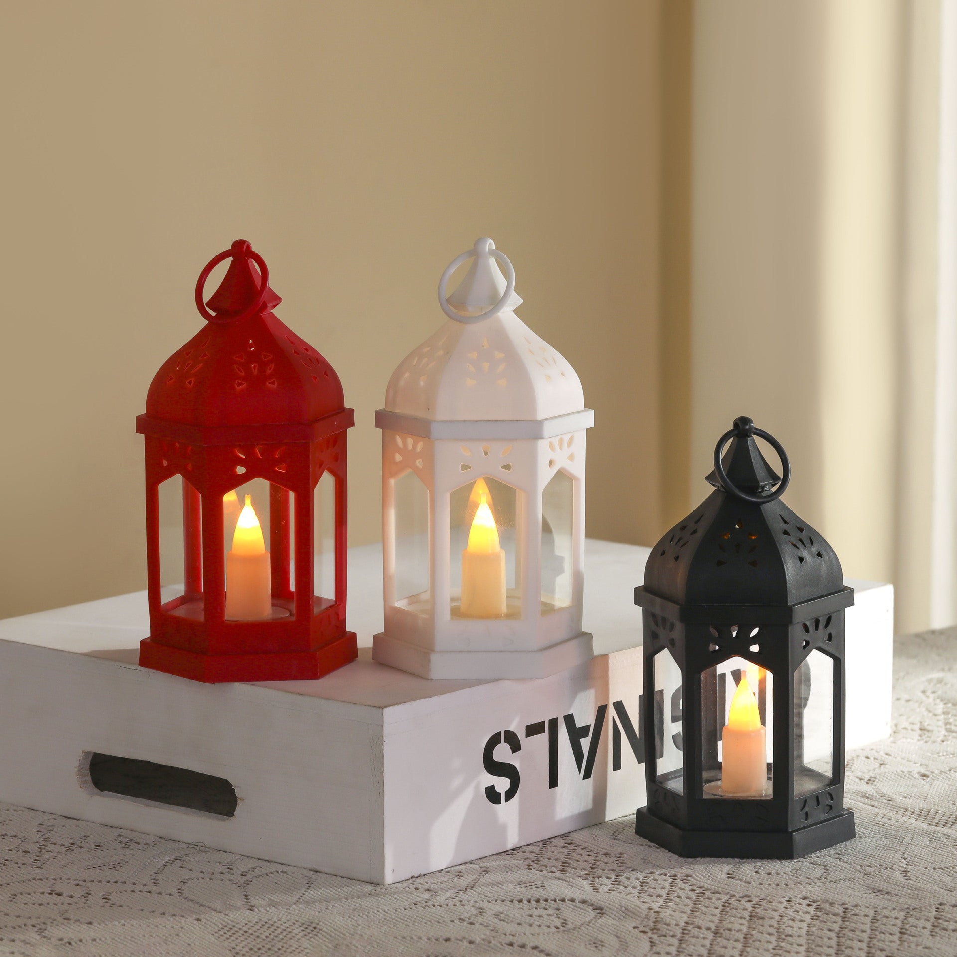 Ramadan Eid Decoration LED Lantern Lights, Vintage Decor Hanging Light - Image 8