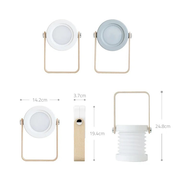Retractable Table Lamp with USB Rechargeable - Lantern LED Desk Night Light - Image 17