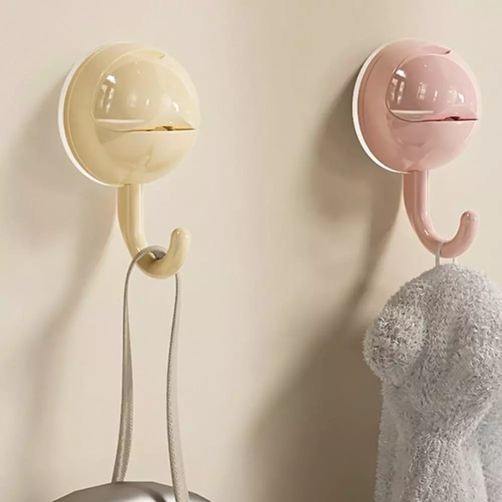 Reusable Suction Cup Hook, Hanger Hook Clip for Bathroom and Kitchen Organization