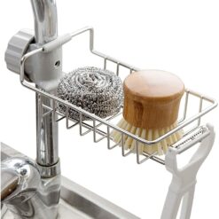 Sponge Holder Sink Organizer Drainer Faucet Hanging Storage Rack
