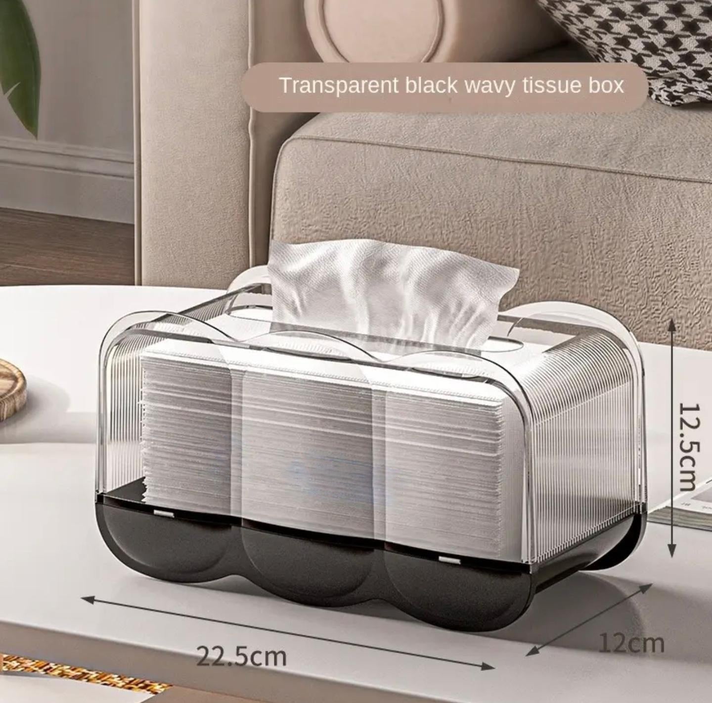 Transparent Tissue Box, Dustproof Tissue Holder for Home, Office Use - Image 12