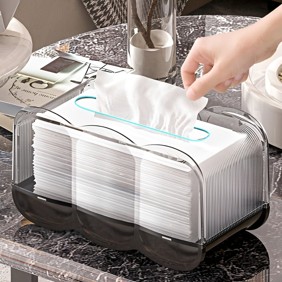 Transparent Tissue Box, Dustproof Tissue Holder for Home, Office Use