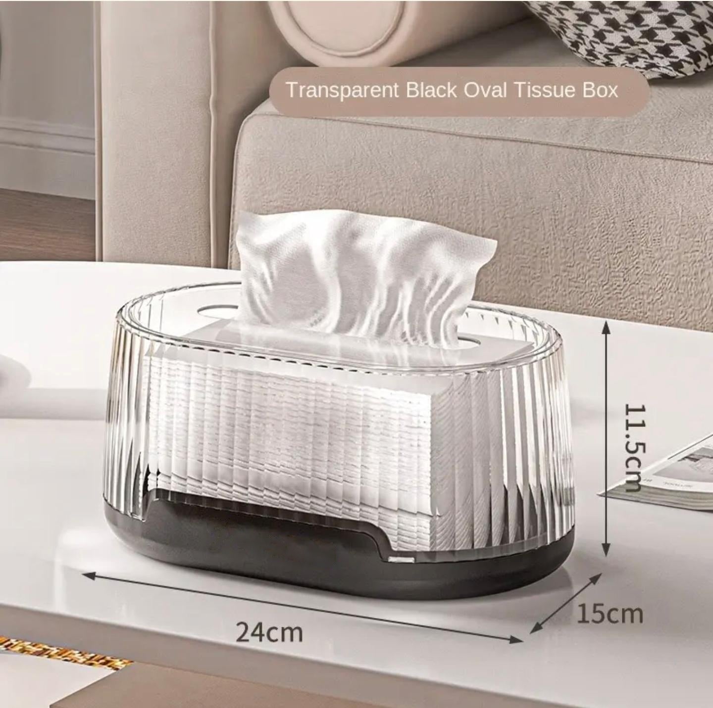 Transparent Tissue Box, Dustproof Tissue Holder for Home, Office Use - Image 10