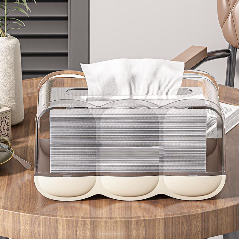 Transparent Tissue Box, Dustproof Tissue Holder for Home, Office Use - Image 7