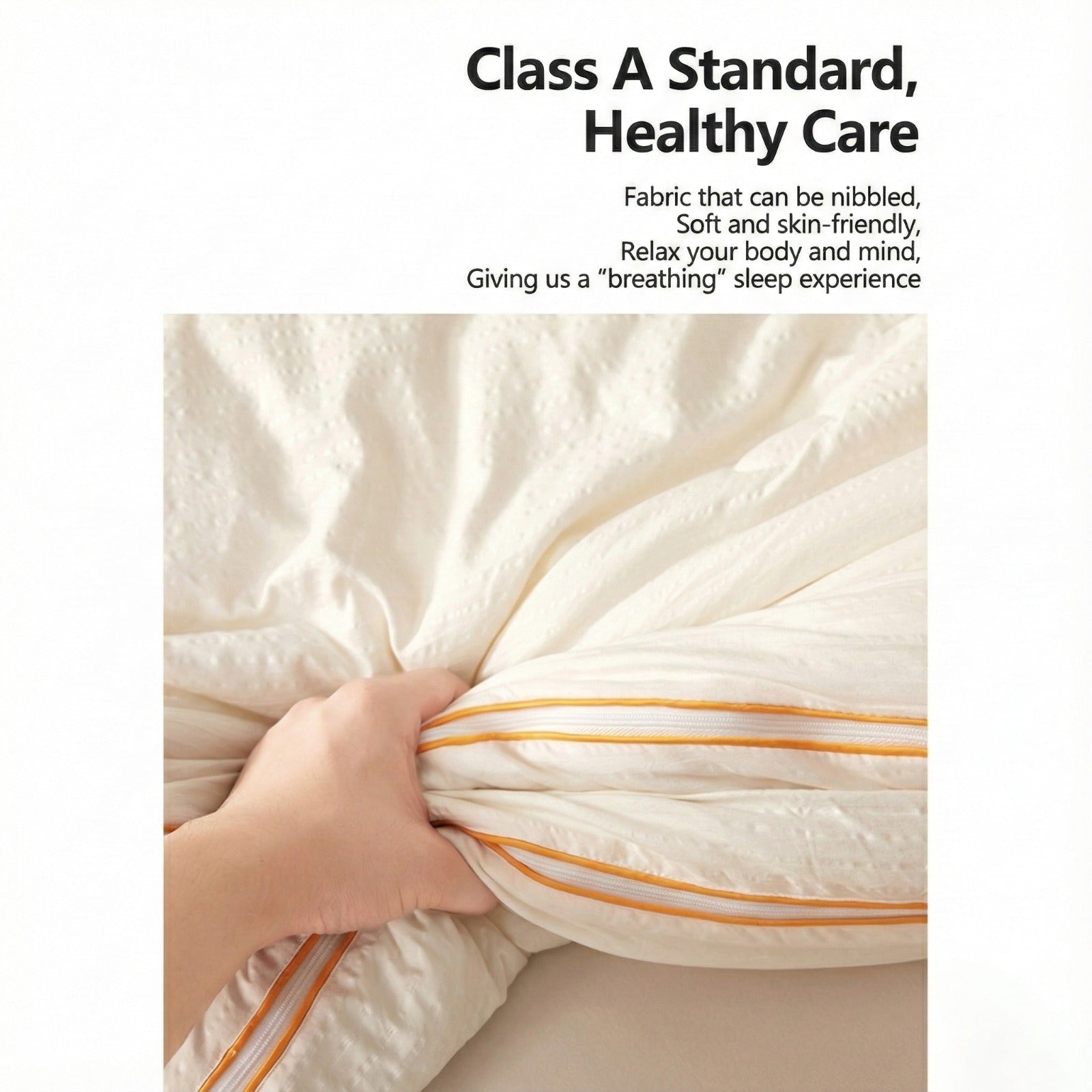 Ultra Soft Soy Fiber Comforter, Lightweight Cotton Quilt for Winter and Summer - Image 10