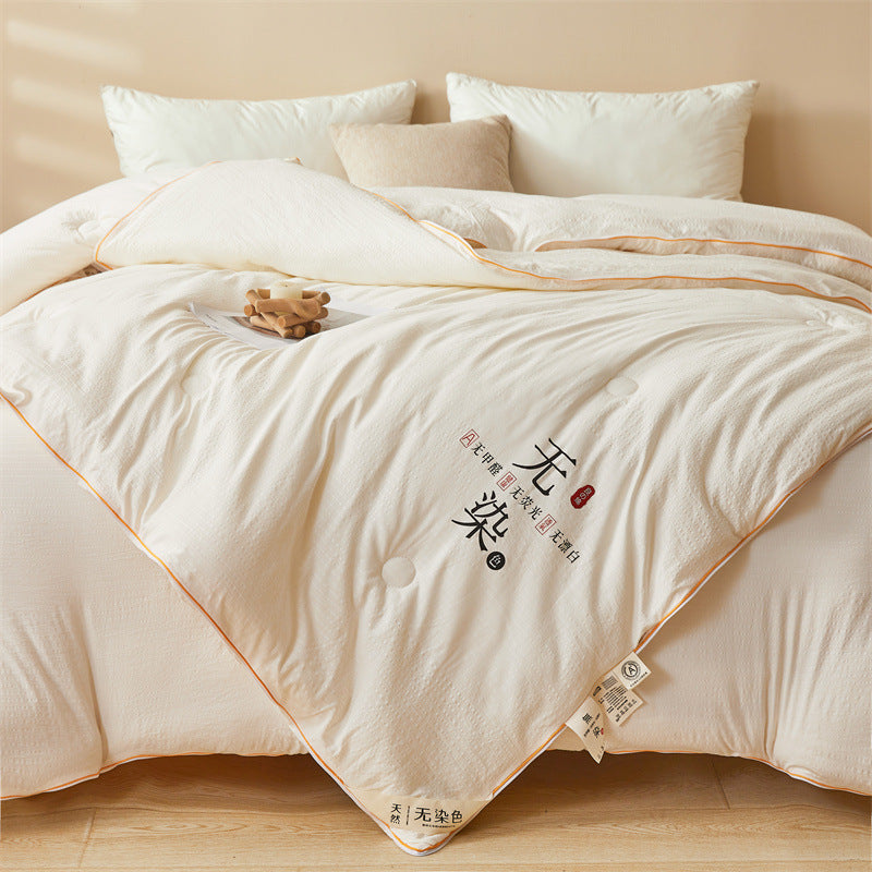 Ultra Soft Soy Fiber Comforter, Lightweight Cotton Quilt for Winter and Summer - Image 3
