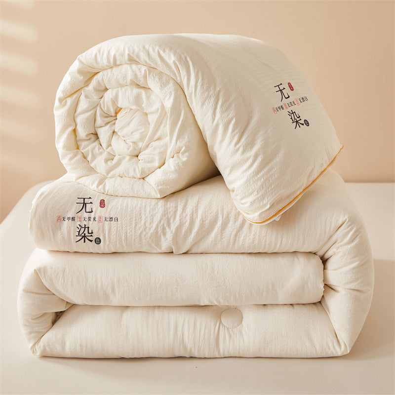 Ultra Soft Soy Fiber Comforter, Lightweight Cotton Quilt for Winter and Summer