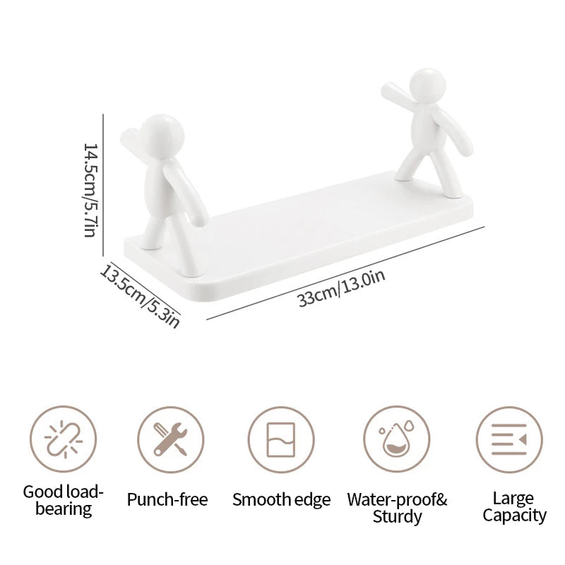 Wall Mount Punch-Free Storage Rack - Image 4