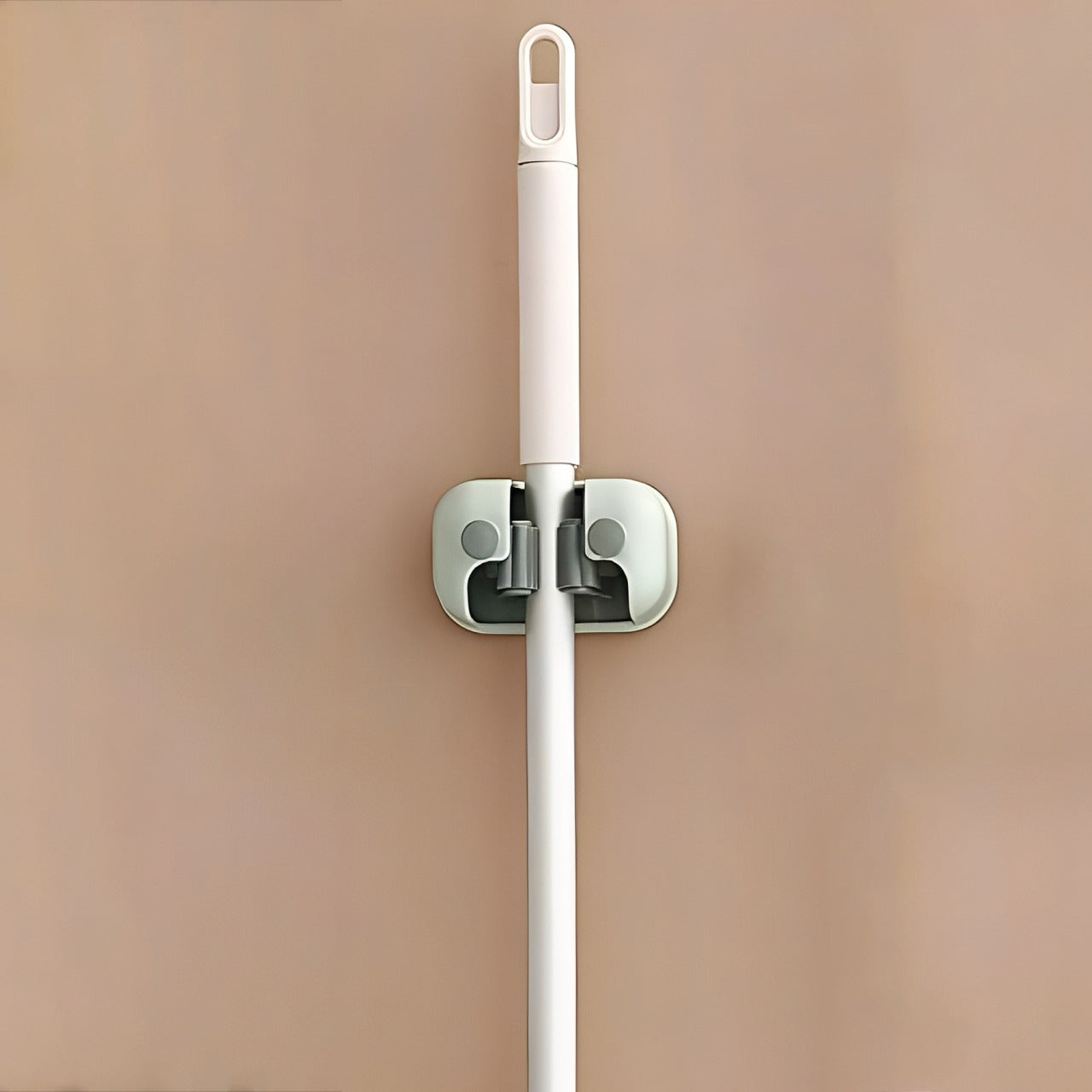 Wall Mounted Single Mop Holder, Multifunctional Mop Rack for Broom And Cleaning Tools - Image 3