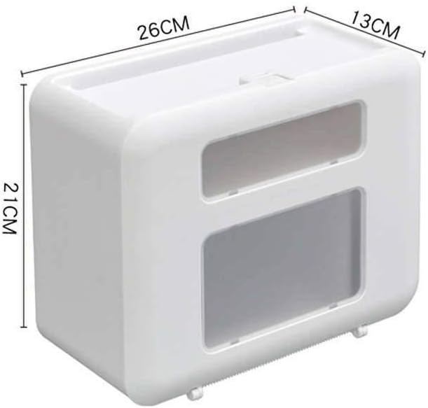 Wall Mounted Waterproof Double Layer Toilet Paper Dispenser | Bathroom Tissue Box - Image 8