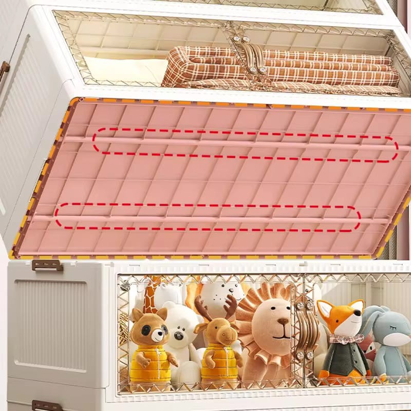 Wardrobe Storage Cabinet, Multi-purpose Shelf Rack, Household Closet Organizer Containers - Image 8