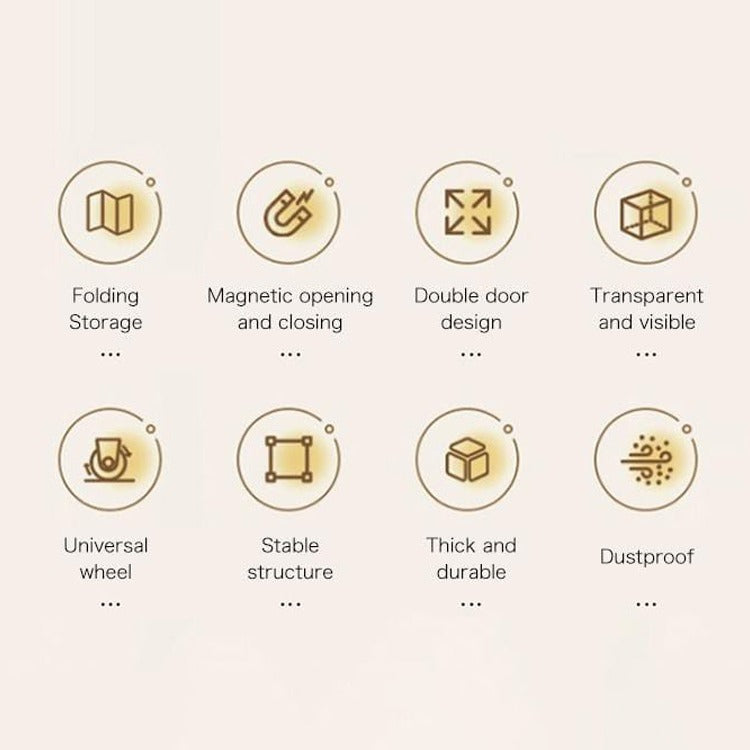 Wardrobe Storage Cabinet, Multi-purpose Shelf Rack, Household Closet Organizer Containers - Image 10