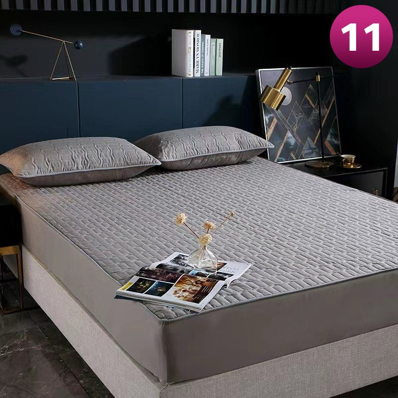 Waterproof Quilted Mattress Protector - Full Coverage Fitted Bedsheet with 2 Pillow Case - Image 10